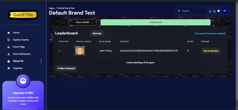 GamETHa – screenshot 4
