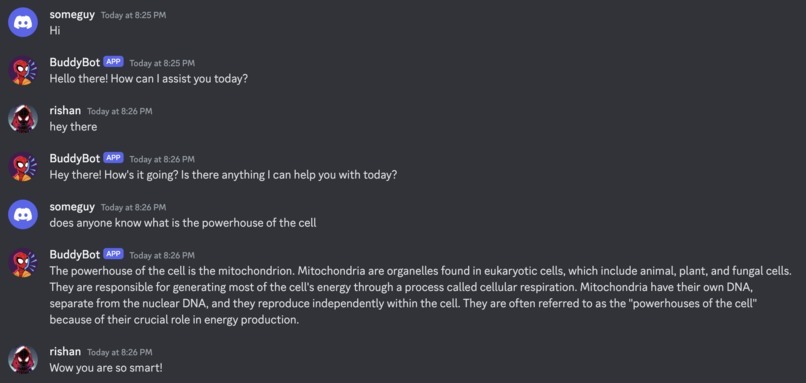 Discord BuddyBot – screenshot 1