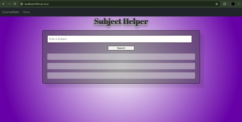 CourseMate – screenshot 3