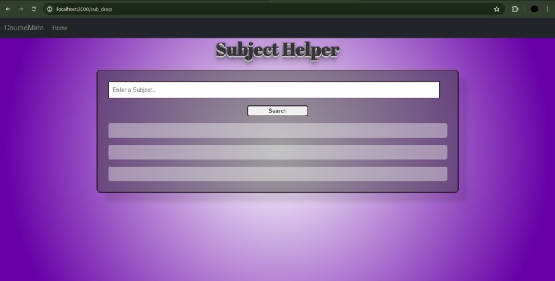 CourseMate – screenshot 2