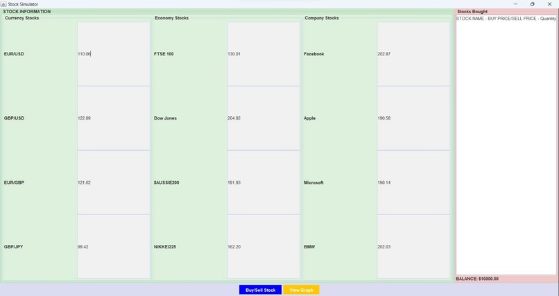 STOCK SIMULATOR GAME – screenshot 1
