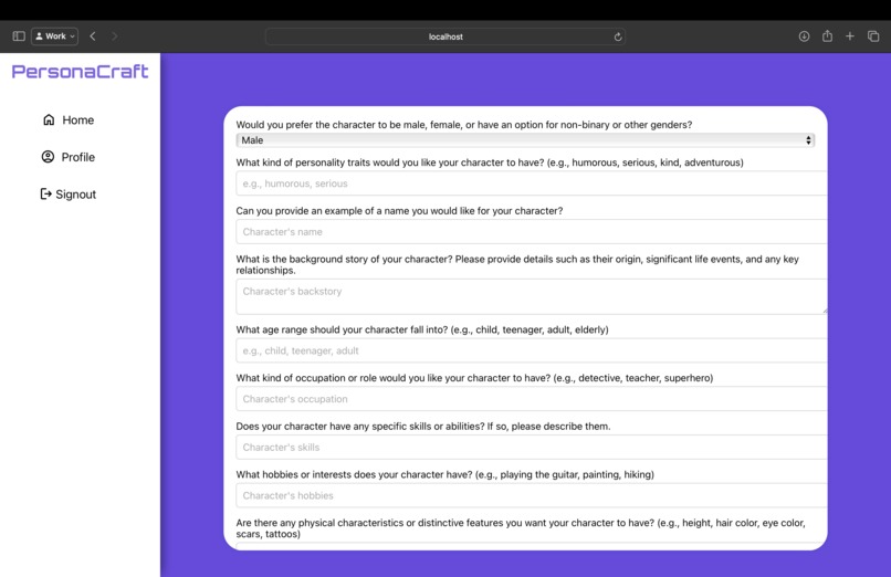 PersonaCraft – screenshot 2