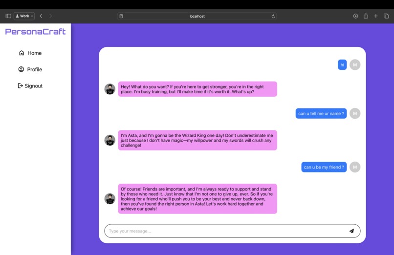 PersonaCraft – screenshot 3
