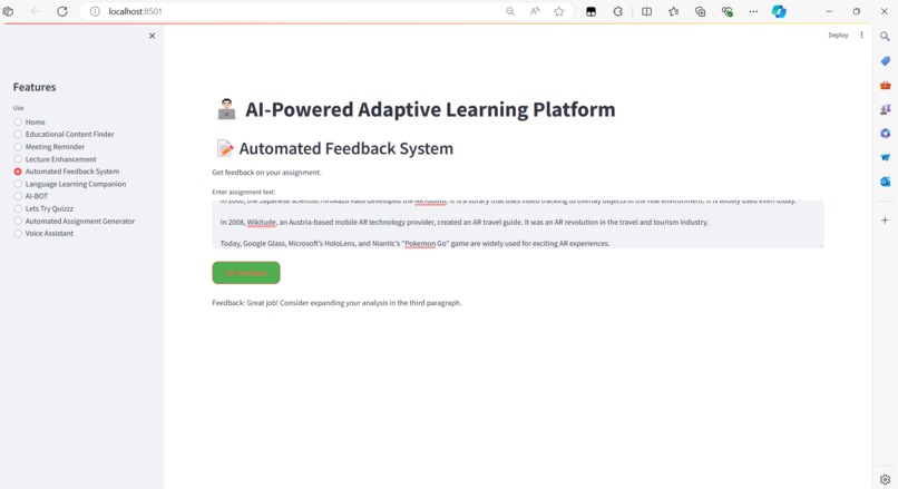 "AI & AR Learning: Personalized, Immersive, and Engaging" – screenshot 1