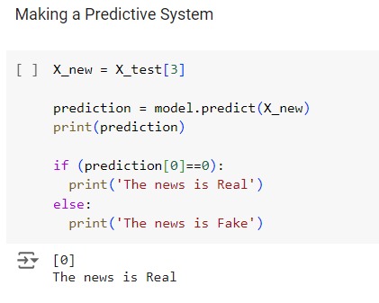 Utlizing Machine Learning to Predict Fake News – screenshot 1