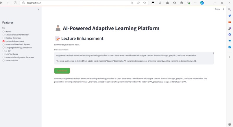 "AI & AR Learning: Personalized, Immersive, and Engaging"  – screenshot 3