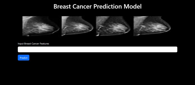 Breast cancer Prediction model – screenshot 1