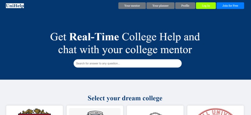 UniHelp – screenshot 2