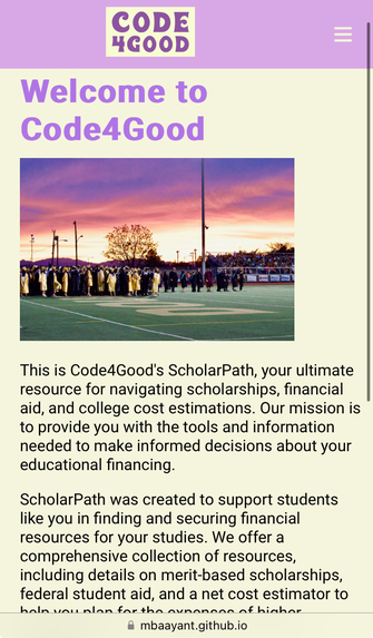 Code4Good – screenshot 2