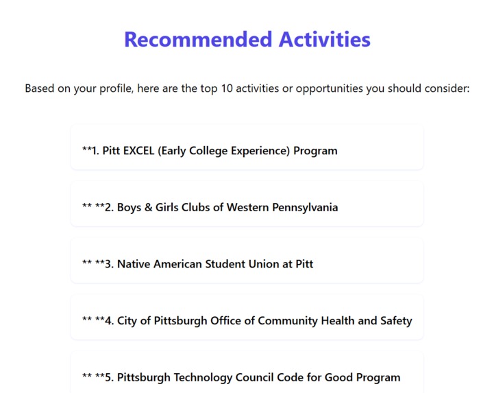 AI Guidance for low-income students – screenshot 2