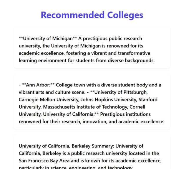 AI Guidance for low-income students – screenshot 3