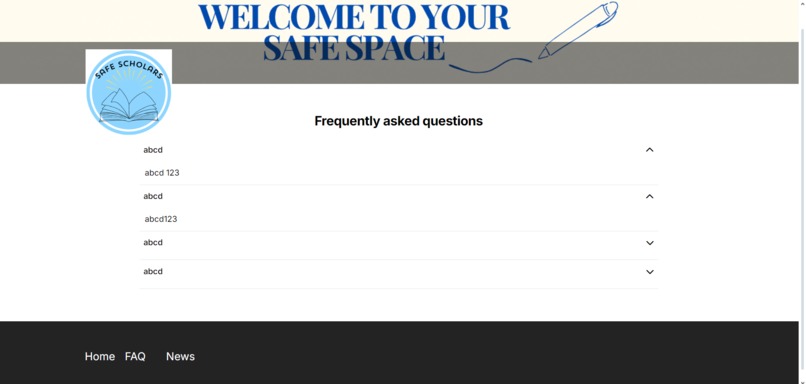 SAFE Scholars – screenshot 2