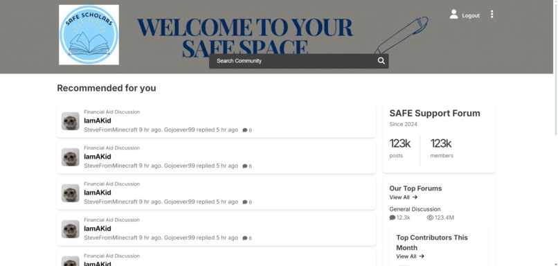 SAFE Scholars – screenshot 3