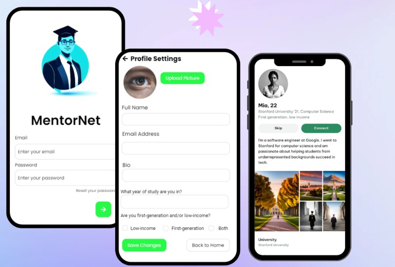 MentorNet – screenshot 2