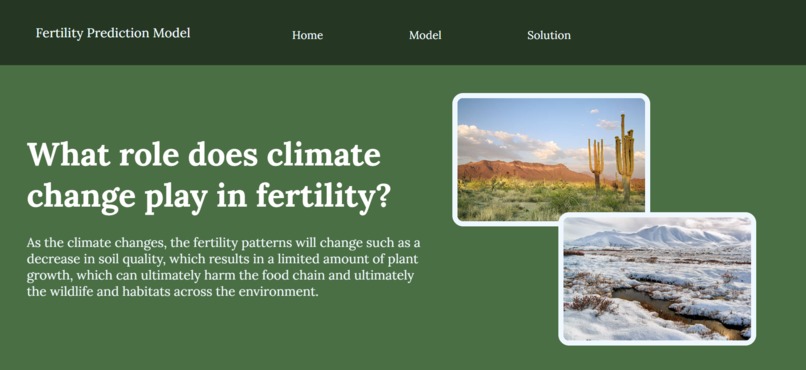 Fertility Prediction Model – screenshot 1