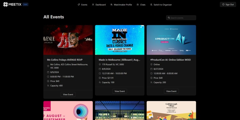 Meetix – screenshot 2