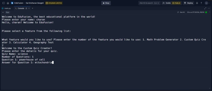 EduFusion – screenshot 2