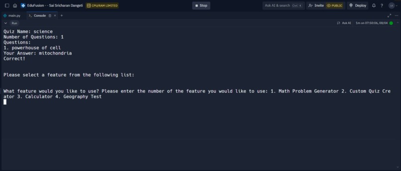 EduFusion – screenshot 3