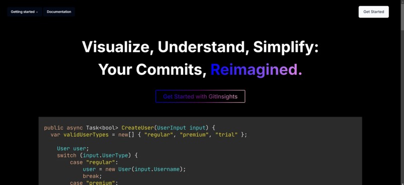 GitInsights – screenshot 1