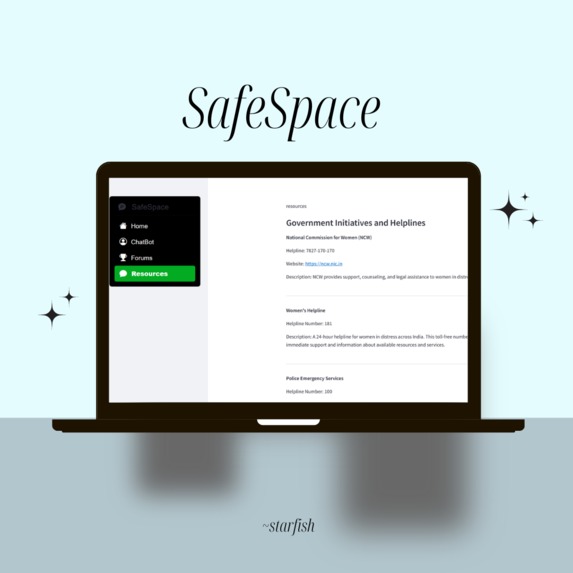 SafeSpace  (Group 12 - Starfish) – screenshot 5