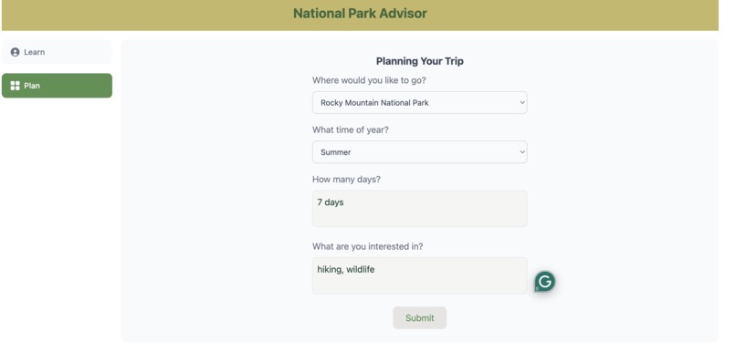 National Park Advisor – screenshot 1