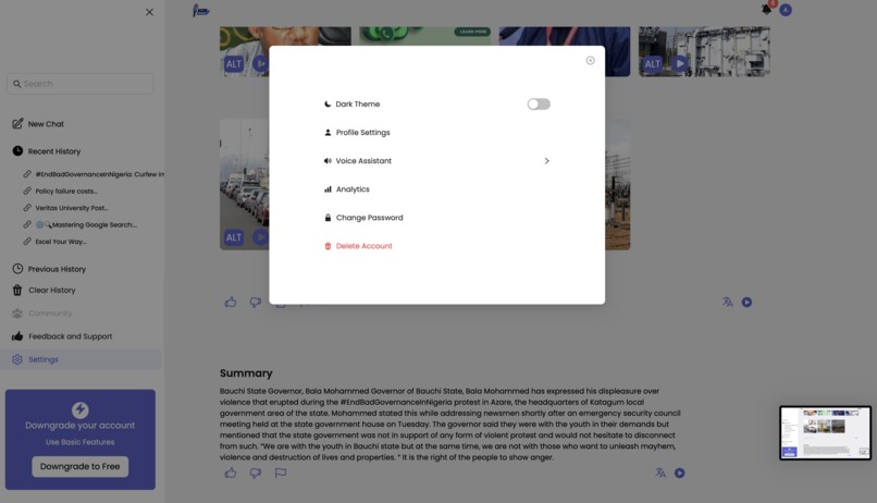 News Accessibility Platform – screenshot 2