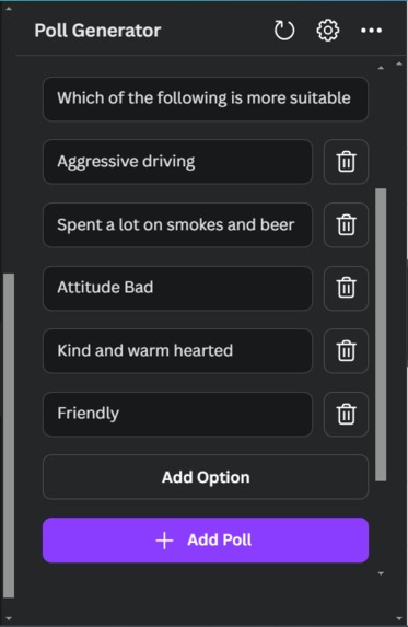 Poll Generator – screenshot 3