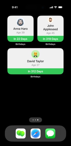 Birthdays – screenshot 3