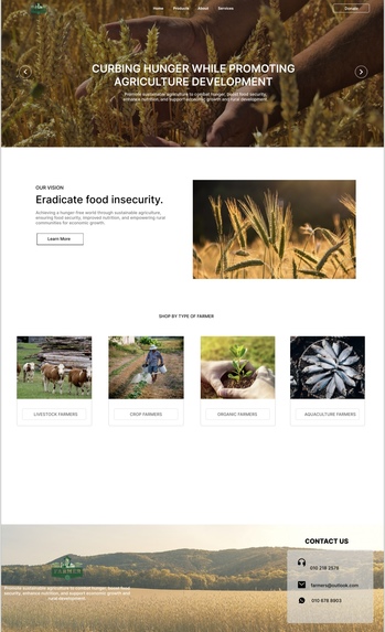 Curbing hunger while promoting agricultural development  – screenshot 2