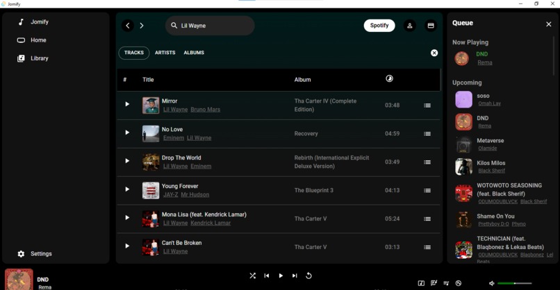 Jomify: Your Favorite Music Streaming Platform but Better  – screenshot 2