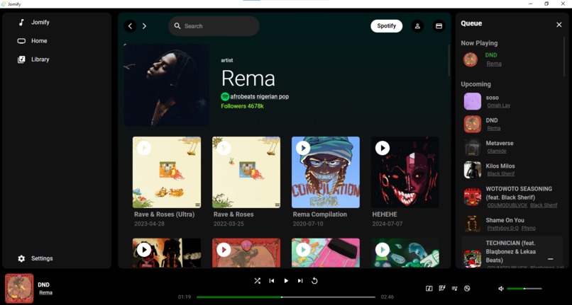 Jomify: Your Favorite Music Streaming Platform but Better  – screenshot 4
