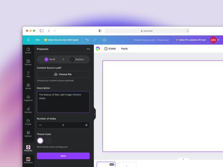 Prezento – screenshot 1