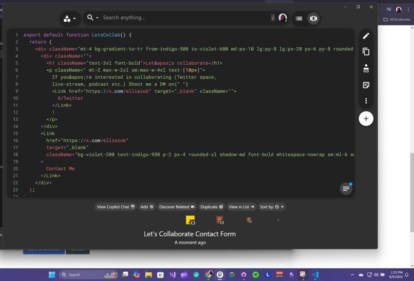 Save a Code Snippet – screenshot 2