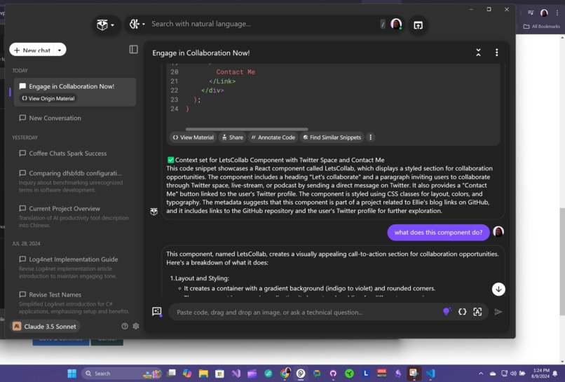 Save a Code Snippet – screenshot 1