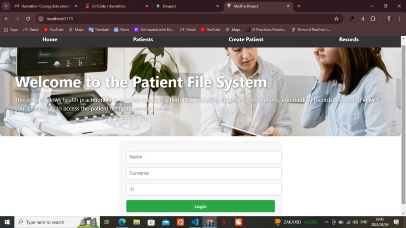 MedFile – screenshot 1