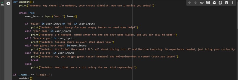 WadeBot – screenshot 2