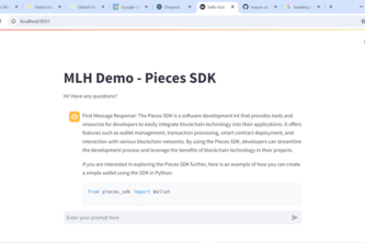 Hello World Using Pieces