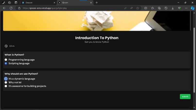 Qroom - Quiz Made Easy – screenshot 4