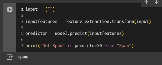 Spam Detection – screenshot 1