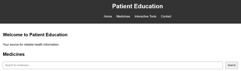 Patient Education – screenshot 1