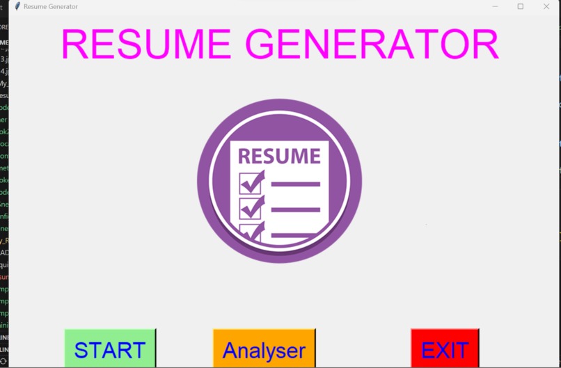 Resume Generator – screenshot 1