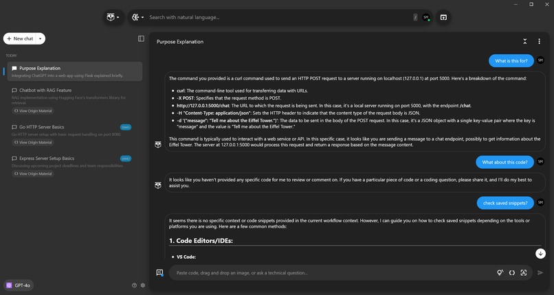 Save Code Snippet with Pieces – screenshot 2