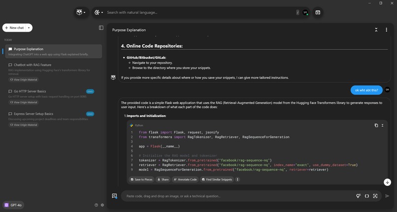 Save Code Snippet with Pieces – screenshot 3