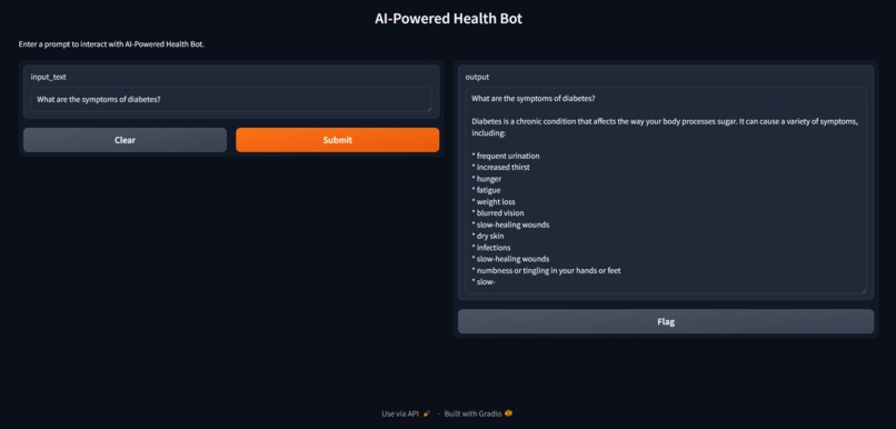 AI-Powered Health Bot – screenshot 1