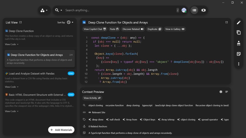 Save A Code Snippet – screenshot 1