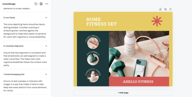InclusiDesign – screenshot 3