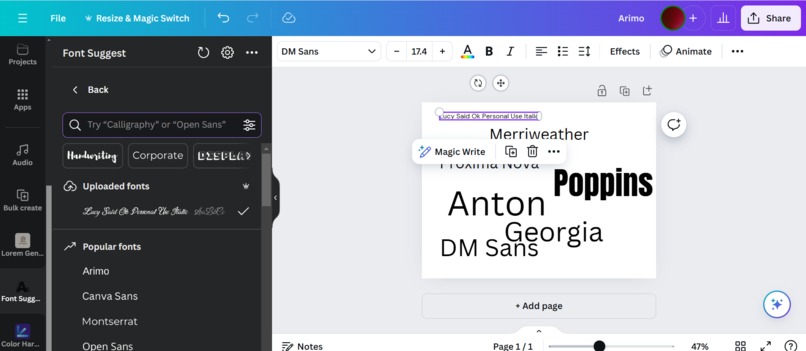 Harmony Fonts – screenshot 3