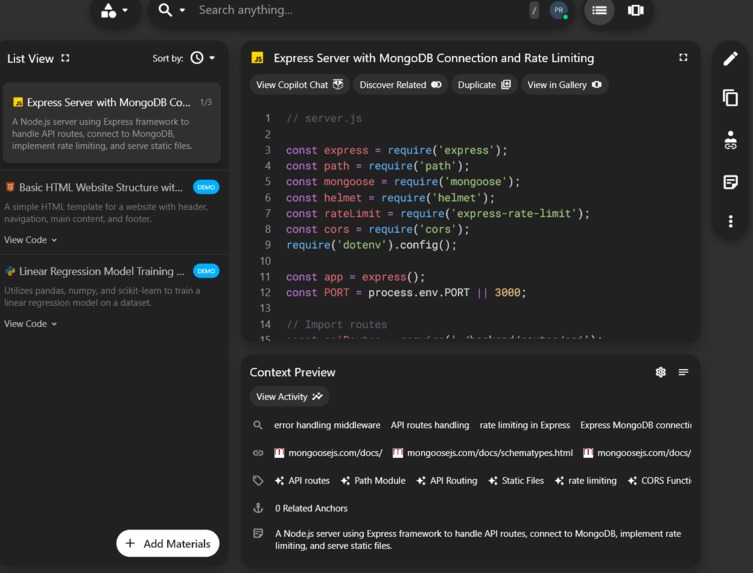 Save A Code Snippet & Ask Pieces Copilot About It – screenshot 1