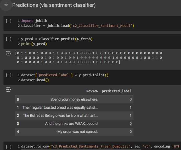 Sentiment Analysis – screenshot 1