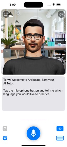 Articulate: AI Language Tutor – screenshot 1